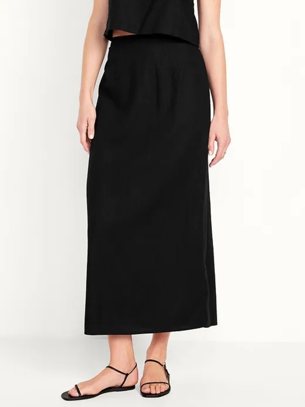 Old Navy Linen-Blend Maxi Skirt Size L